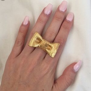 Kate Spade Gold Bow Ring Sz 7
